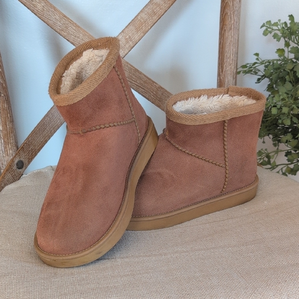DKSUKO Kid 's Brown Classic Waterproof Winter Boots - Size 2.5